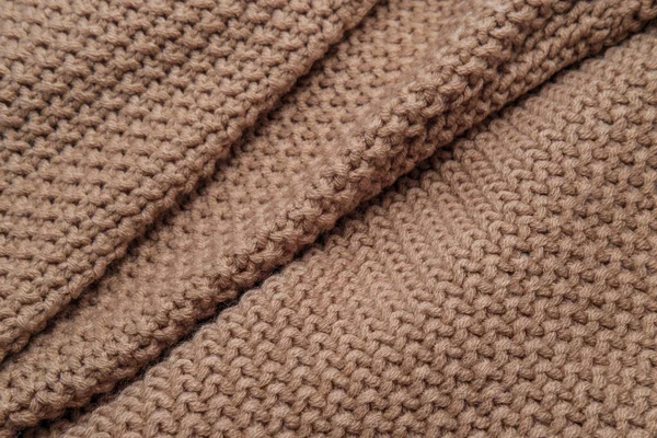 Beige Maglia Modello Texture Sfondo — Foto Stock