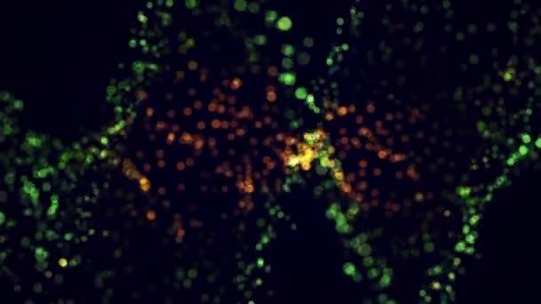 Молекула Днк Абстрактная Наука Фоновая Анимация Бесшовным Циклом — стоковое видео