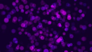 Koyu arkaplanda mor ve mor bokeh ışıkları