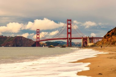 Golden gate Köprüsü san francisco gün batımında