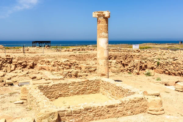 Columnas del templo. Parque Arqueológico Kato Paphos. Paphos, Chipre . —  Fotos de Stock