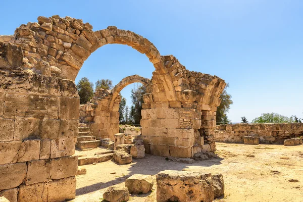 Chrám oblouky. Kato Paphos archeologický Park. Paphos, Kypr. — Stock fotografie
