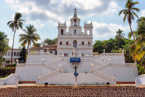 Kerk van Maria Onbevlekte Ontvangenis in Panaji, Goa, India — Stockfoto