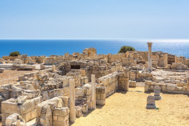 Limasol Bölgesi. Kıbrıs. Antik Kourion kalıntıları 