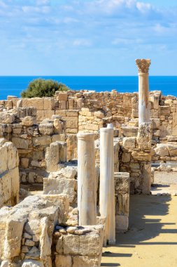 Limassol District. Cyprus. Ruins of ancient Kourion clipart
