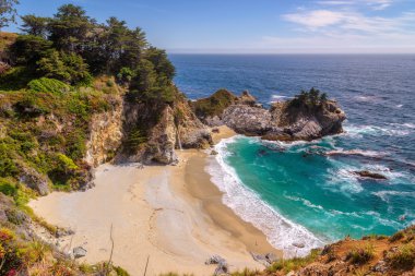 İyi plaj ve Pasifik Sahili, California ile düştü 