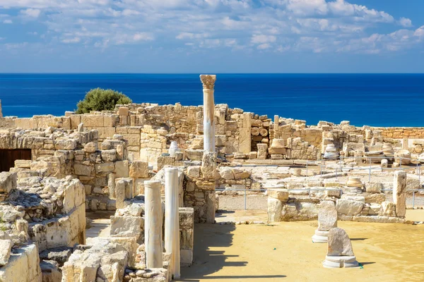 Distrito de Limassol. Chipre. Ruínas da antiga Kourion — Fotografia de Stock