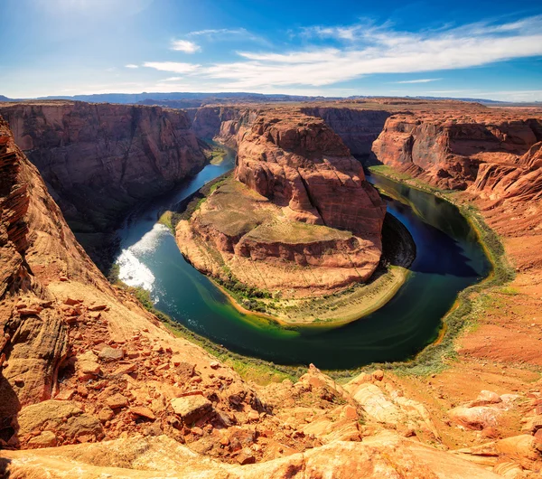 Arizona podkowa zginać meandrze rzeki Kolorado — Zdjęcie stockowe