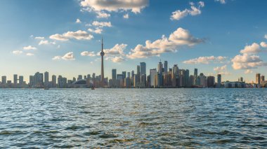 Toronto City Skyline, Ontario Gölü, Toronto, Kanada