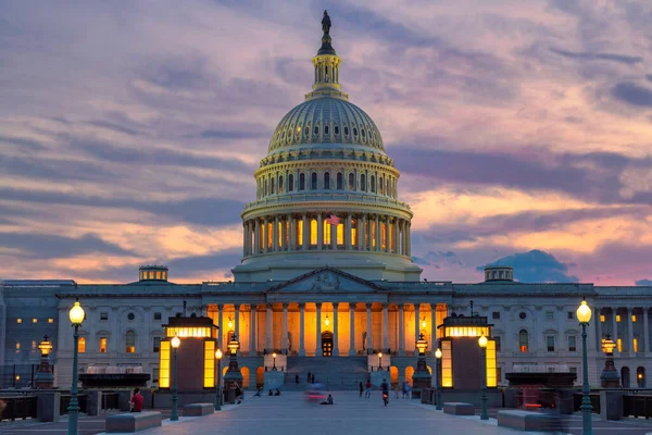 United States Capitol Building Sunset Washington Usa — Stock Photo, Image