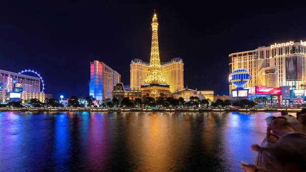 Las Vegas Tira Nevada Como Visto Noite Las Vegas Nevada — Fotografia de Stock
