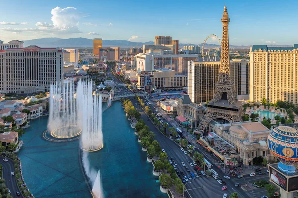 Las Vegas Ban Napnyugtakor Las Vegasban Nevadában Las Vegas Egyik — Stock Fotó