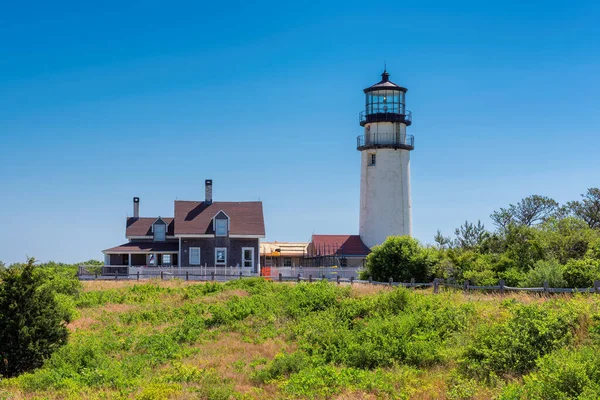 Maják Mysu Tresky Highland Lighthouse Massachusetts Usa — Stock fotografie