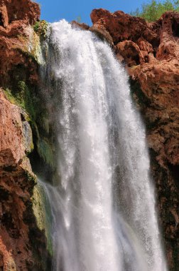 Waterfalls in rocks clipart