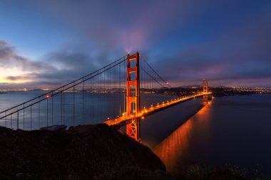 Sabah, Golden Gate Köprüsü San Francisco, Kaliforniya, ABD