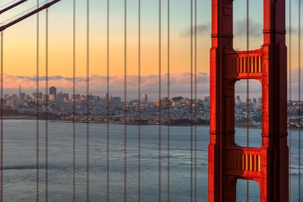 Sunrise in San Francisco, California, USA — Stock Photo, Image