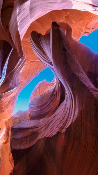 The Magic Antelope Canyon in the Navajo Reservation, Arizona — Stock Photo, Image