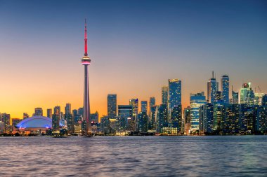 Toronto gün batımında gökyüzü, Toronto, Ontario, Kanada