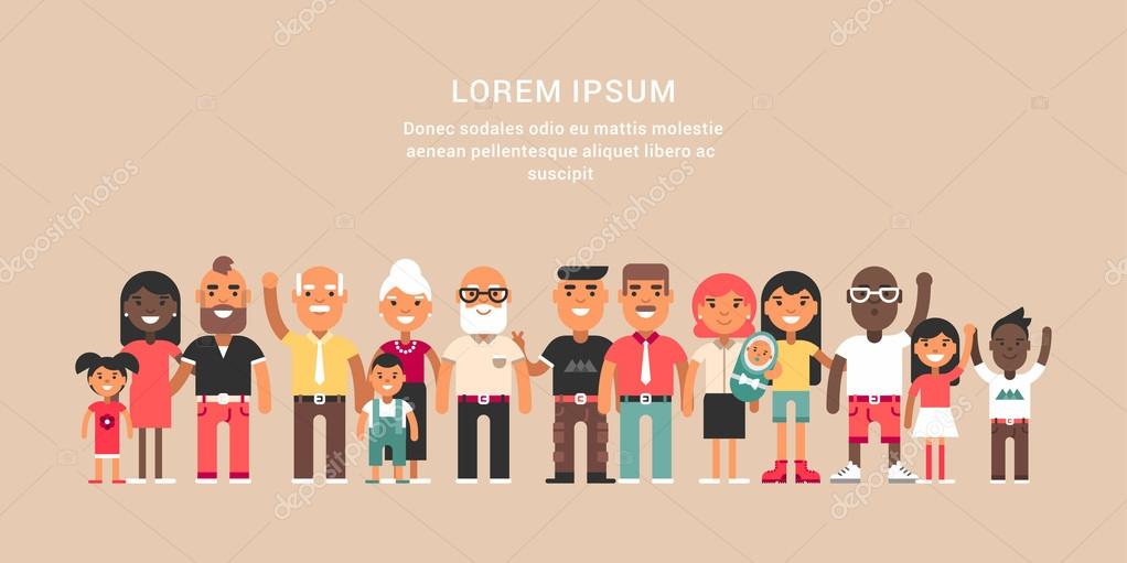 extended family icon clipart