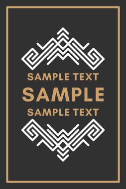 Çizgi Sanatı Dekoratif Geometrik Vektör Çerçeveleri ve Kenarlıkları. Kahverengi, beyaz. Vektör Süsleri, Vektör Süslemeleri, Çizgi Süsü, Vektör Logoları, Vektör Etiketleri
