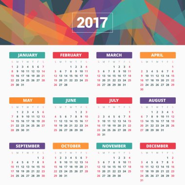 2017 yılı takvimi
