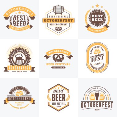 Bira Festivali Octoberfest kutlamaları. Retro vintage arı kümesi