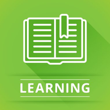 Eğitim için düz tasarım konsepti simgeler. vektör çizim