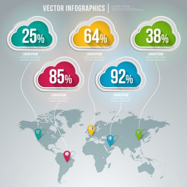 vektör soyut Infographic tasarımı. iş akışı düzeni şablonu