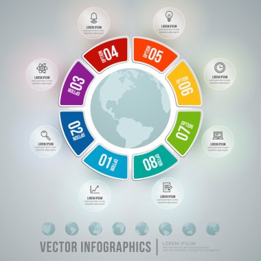 vektör soyut Infographic tasarımı. iş akışı düzeni şablonu