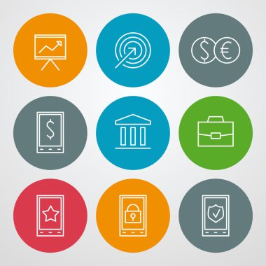 vektör hat simgeler kümesi. Web sitesi tasarımı ve mobil uygulamaları için