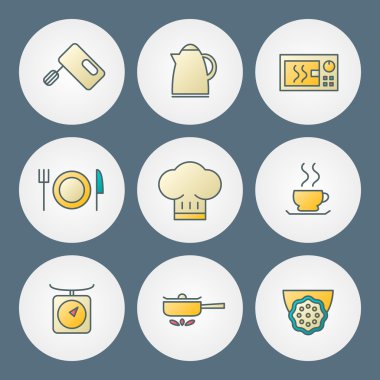 vektör simgeler kümesi. Web sitesi tasarımı ve mobil uygulamaları için