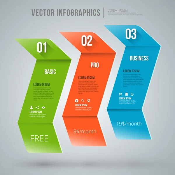 Vector abstract infographic design. Workflow layout template — Stock Vector