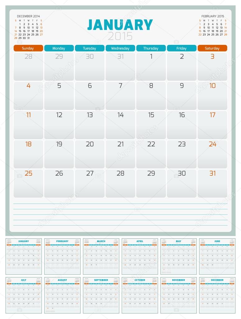 calendar planner 2015 template week starts sunday stock weekly planner template 2015