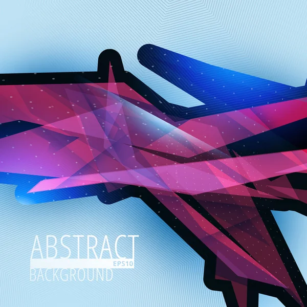 Vector futurista líneas abstractas fondo — Vector de stock