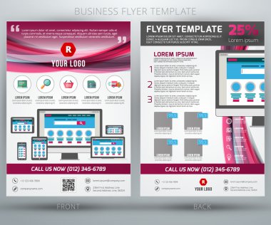 tasarlamak vektör iş el ilanı broşür şablonu. eps10