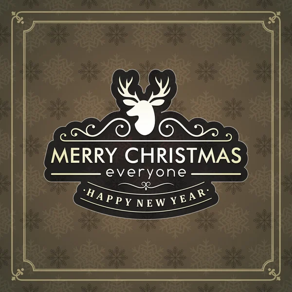 Vánoční pohlednice ornament dekorace pozadí. vektorové ilustrace eps 10. šťastný nový rok zprávu, šťastné svátky přeji. — Stockový vektor