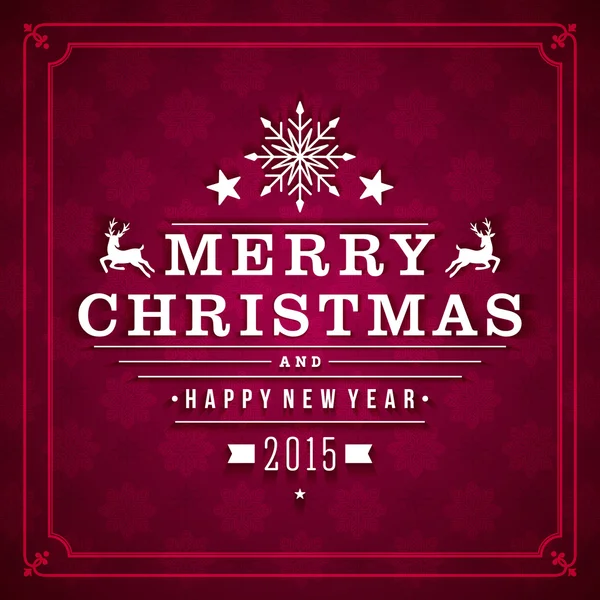 Natal decoração de ornamento cartão postal fundo. Ilustração vetorial Eps 10. Feliz Ano Novo mensagem, Feliz Natal desejo . —  Vetores de Stock