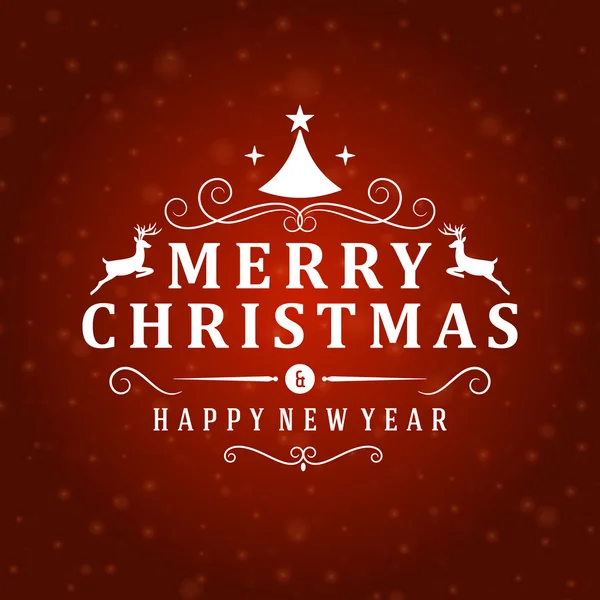neşeli Noel mesajı ve açık renkli kar taneleri ile. vektör çizimi eps 10. 