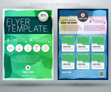 tasarlamak vektör iş el ilanı broşür şablonu. eps10