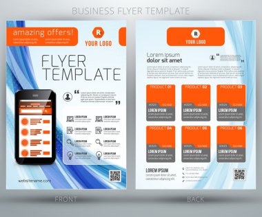 tasarlamak vektör iş el ilanı broşür şablonu. eps10