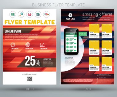 tasarlamak vektör iş el ilanı broşür şablonu. eps10