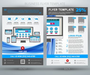 tasarlamak vektör iş el ilanı broşür şablonu. eps10