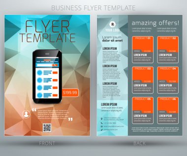 tasarlamak vektör iş el ilanı broşür şablonu. eps10