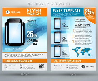 tasarlamak vektör iş el ilanı broşür şablonu. eps10