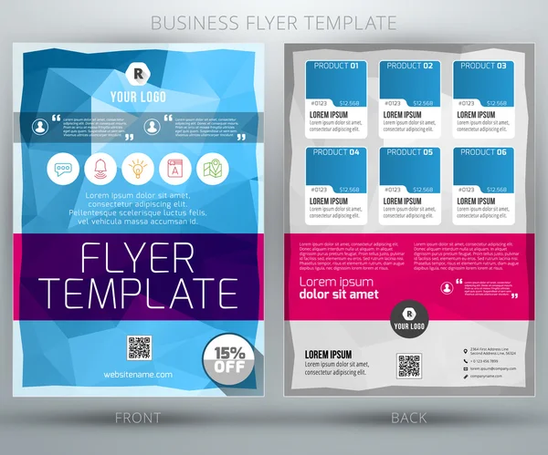 tasarlamak vektör iş el ilanı broşür şablonu. eps10