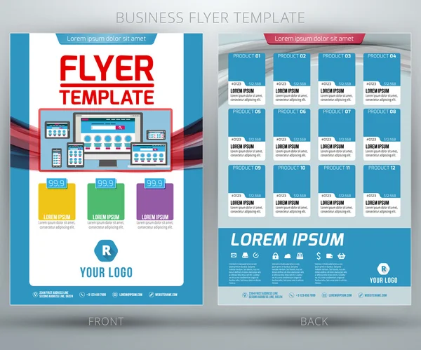 tasarlamak vektör iş el ilanı broşür şablonu. eps10