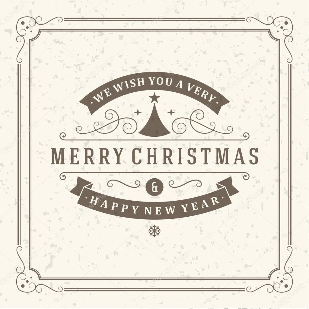 Christmas postcard ornament decoration background. Vector illustration Eps 10. Happy new year message, Happy holidays wish. 