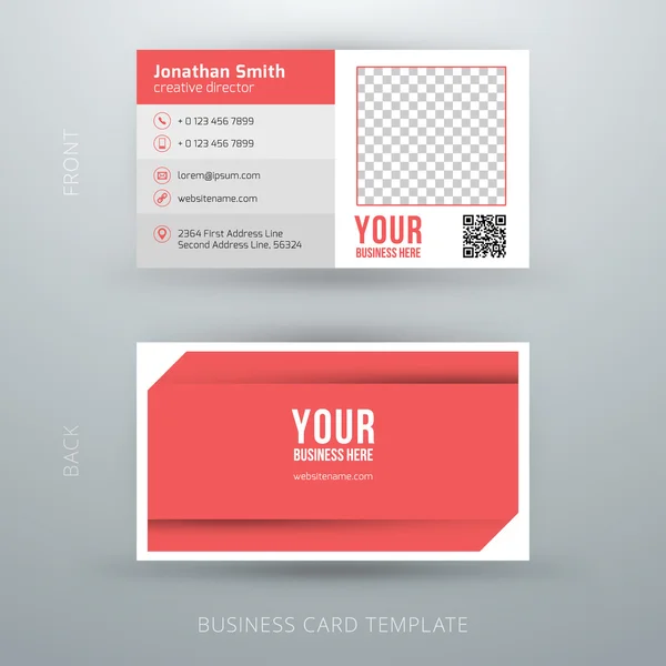 Vector abstract creative business card template. Eps10 — Stock Vector