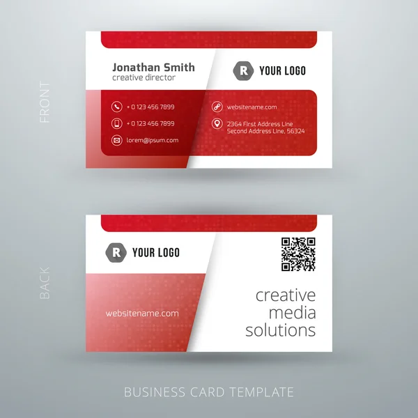 Vector abstract creative business card template. Eps10 — Stock Vector