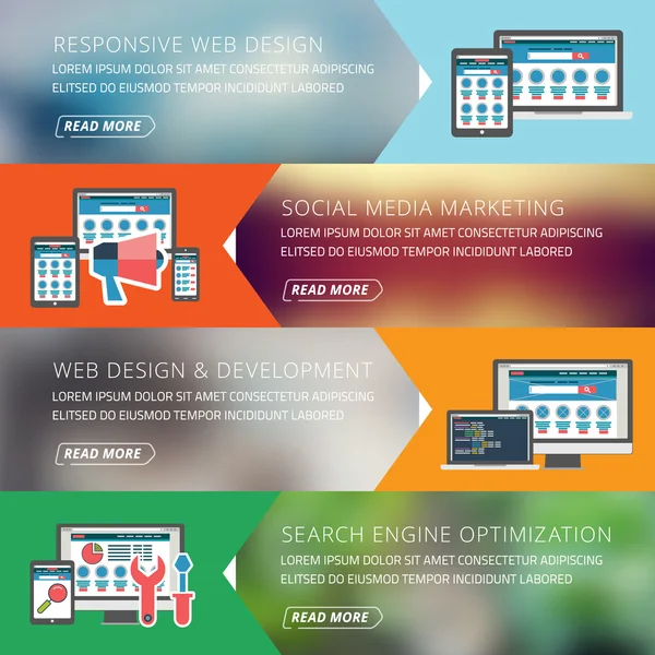 Concepto de diseño plano — Vector de stock